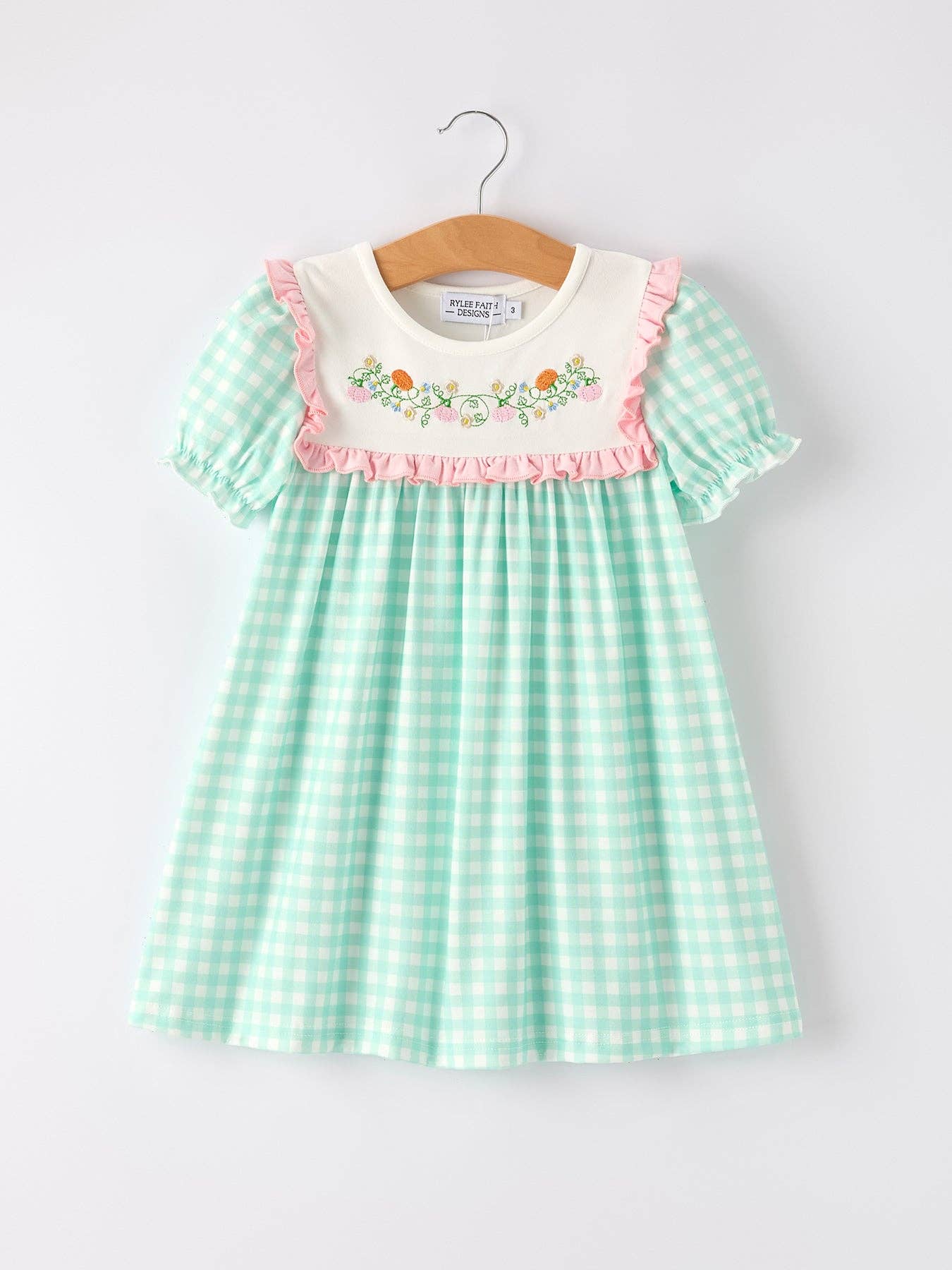 Aqua Pumpkin Flowers Dress