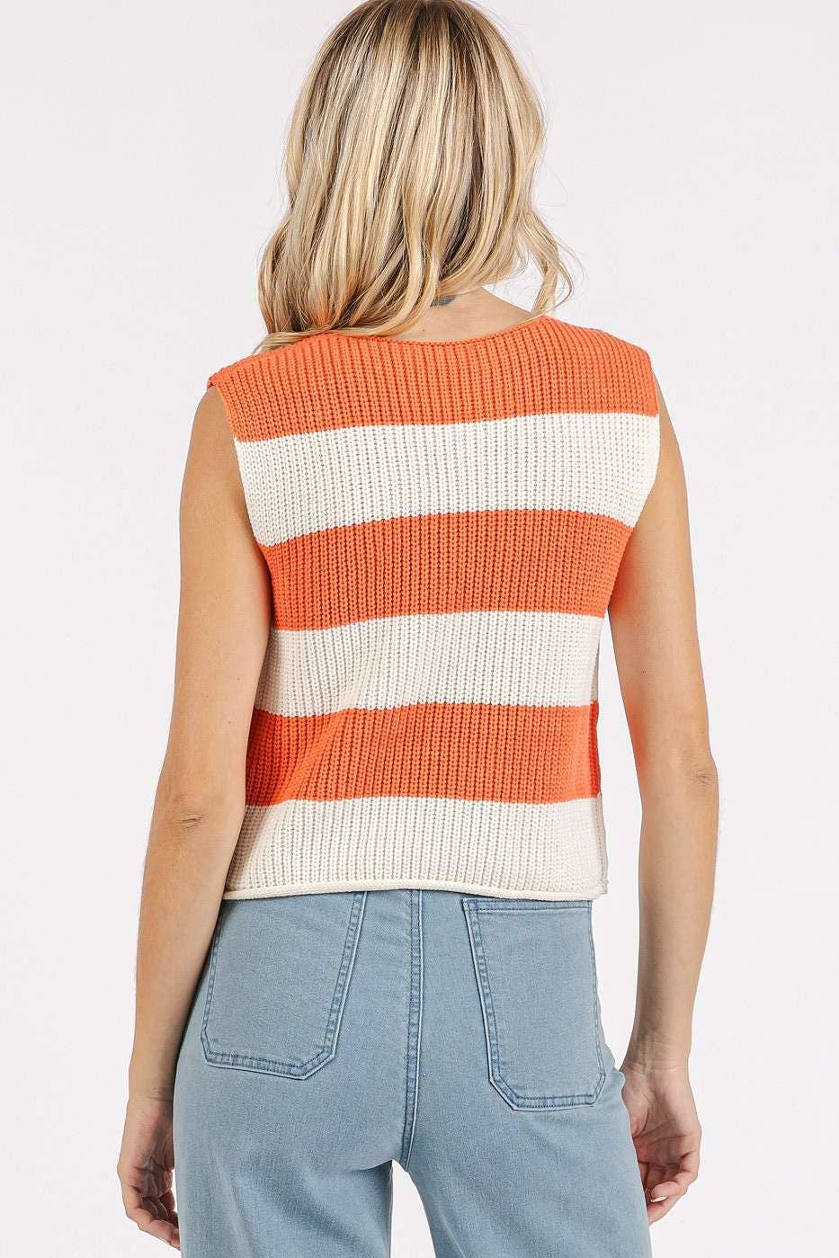 STRIPED SWEATER TOP