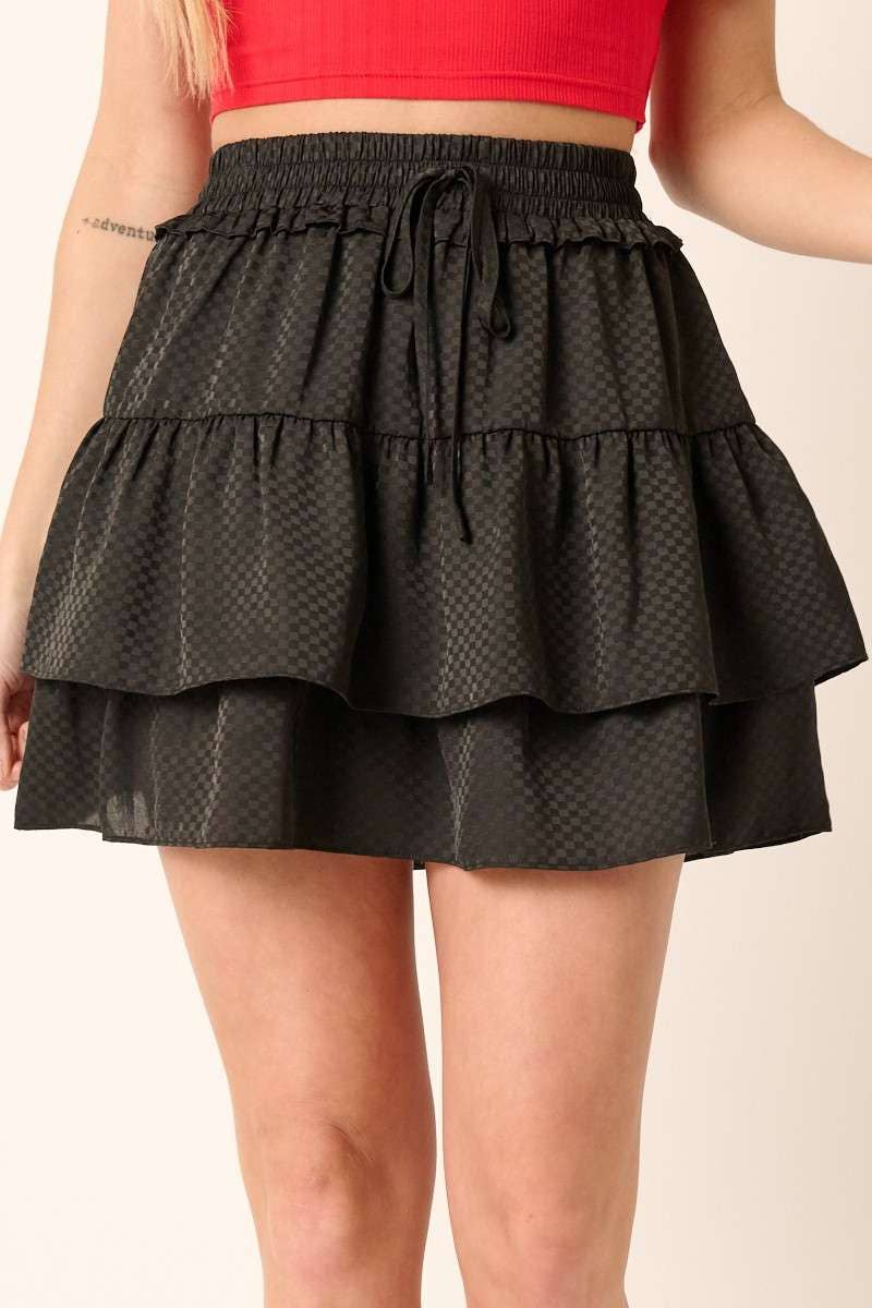 RUFFLE MINI SKIRT