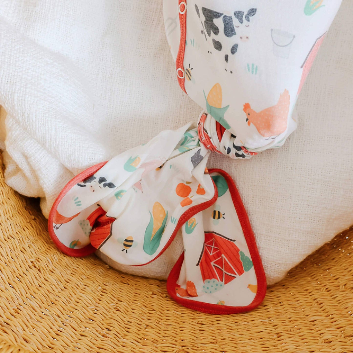 Newborn Knot Gown -Farmstead