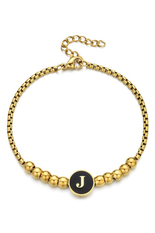 Initial Bead Bracelet