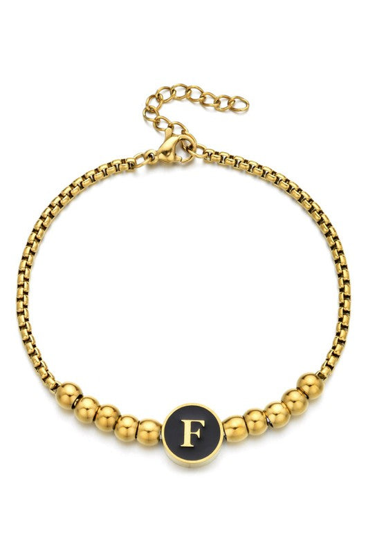Initial Bead Bracelet