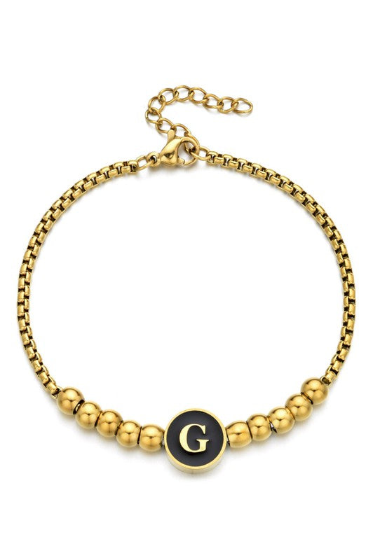 Initial Bead Bracelet