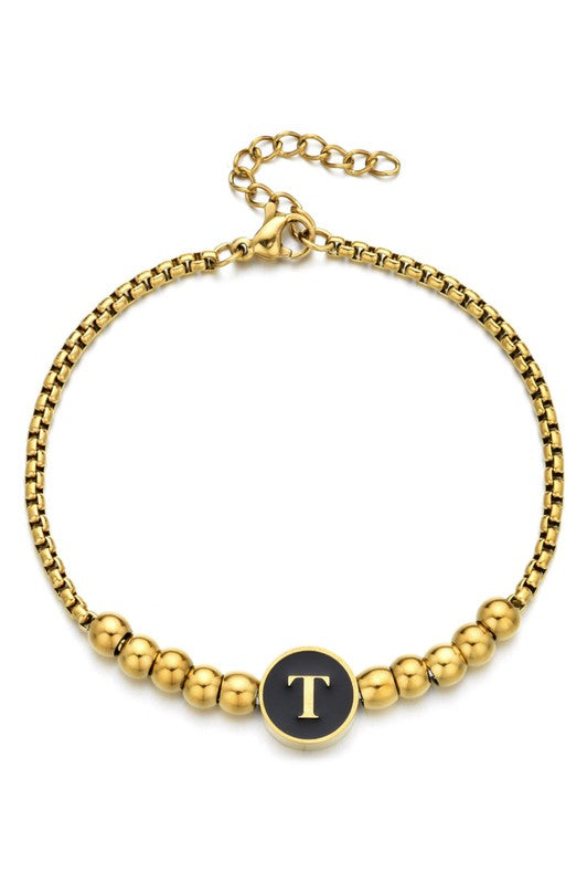 Initial Bead Bracelet