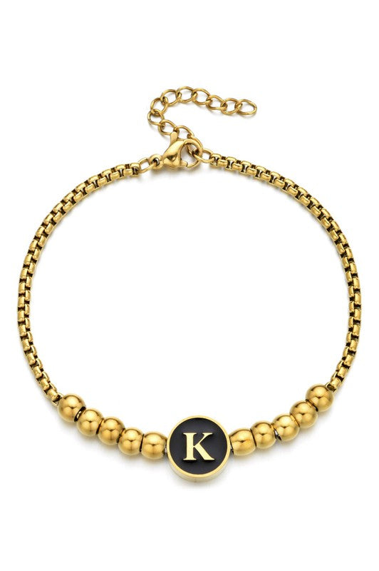 Initial Bead Bracelet