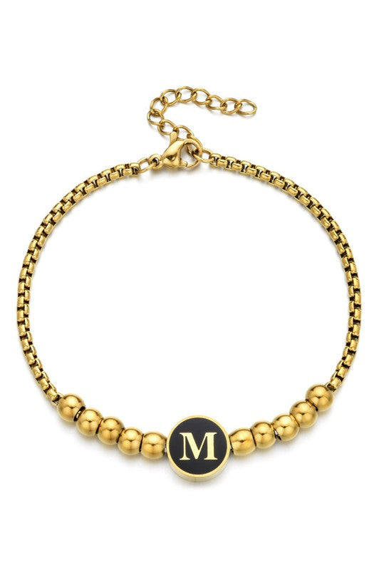 Initial Bead Bracelet