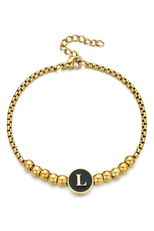 Initial Bead Bracelet