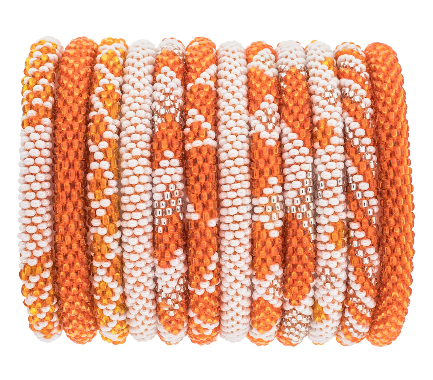 Roll-On® Bracelet Orange and White