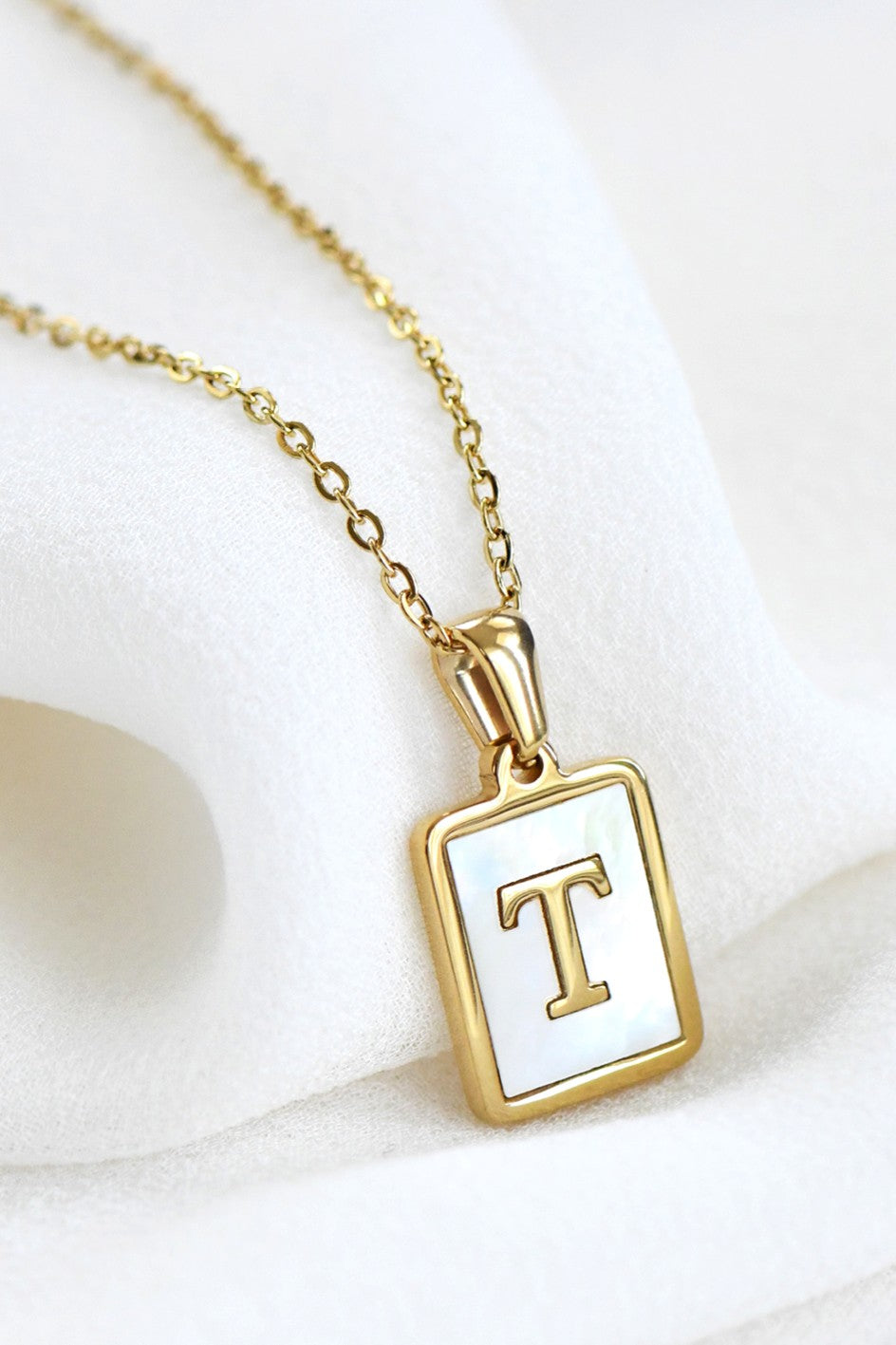 Initial Tag Necklace