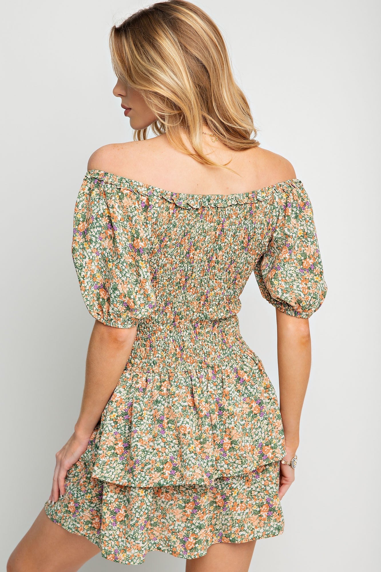 Smocked Ruffle Dress