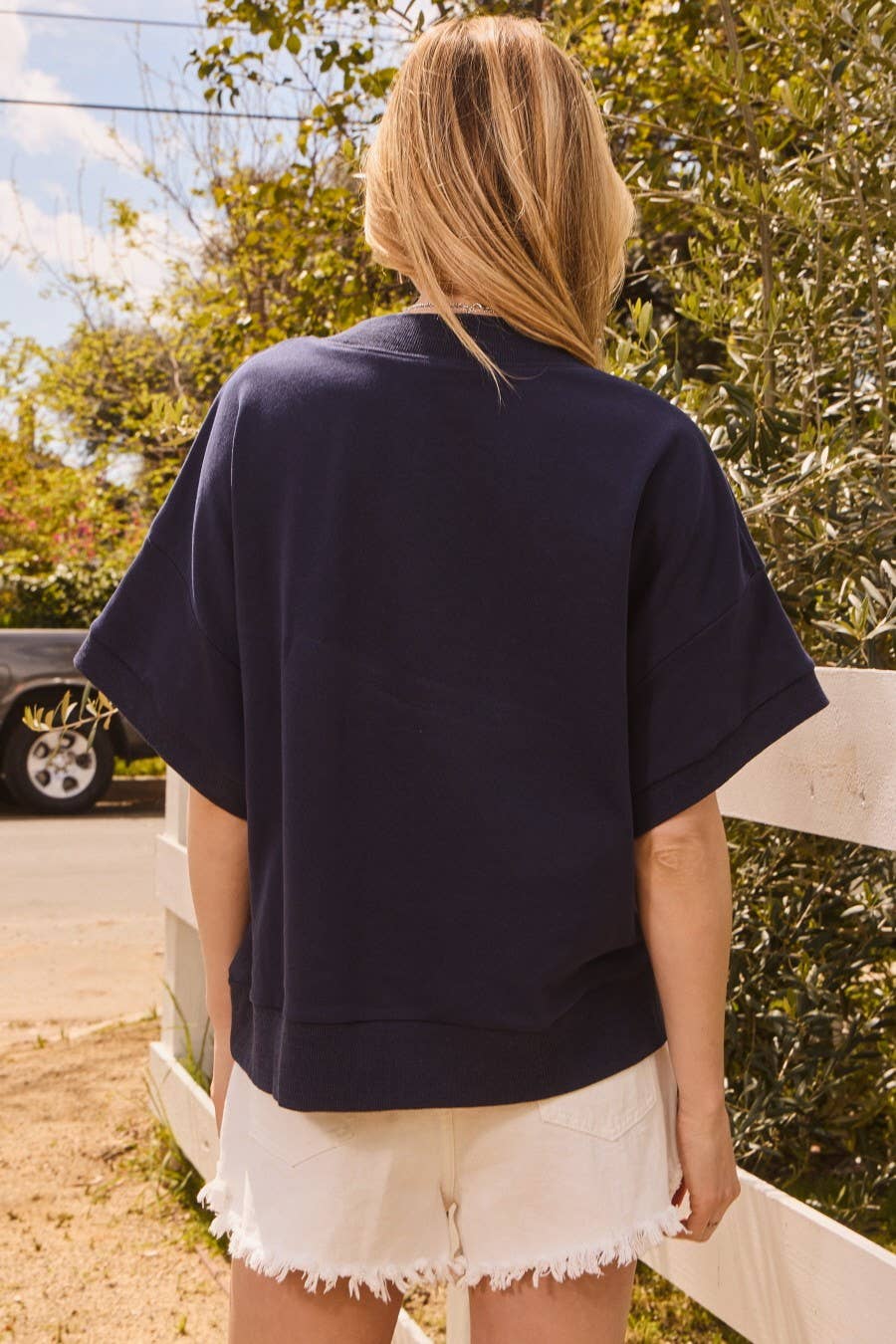 "A" Oversized S/S Sweatshirt