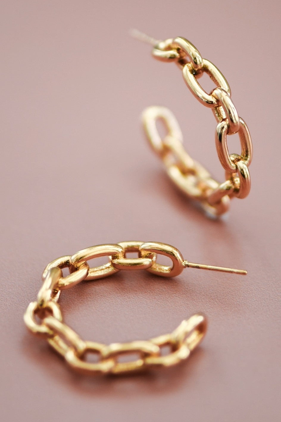 Chain hoop Earrings
