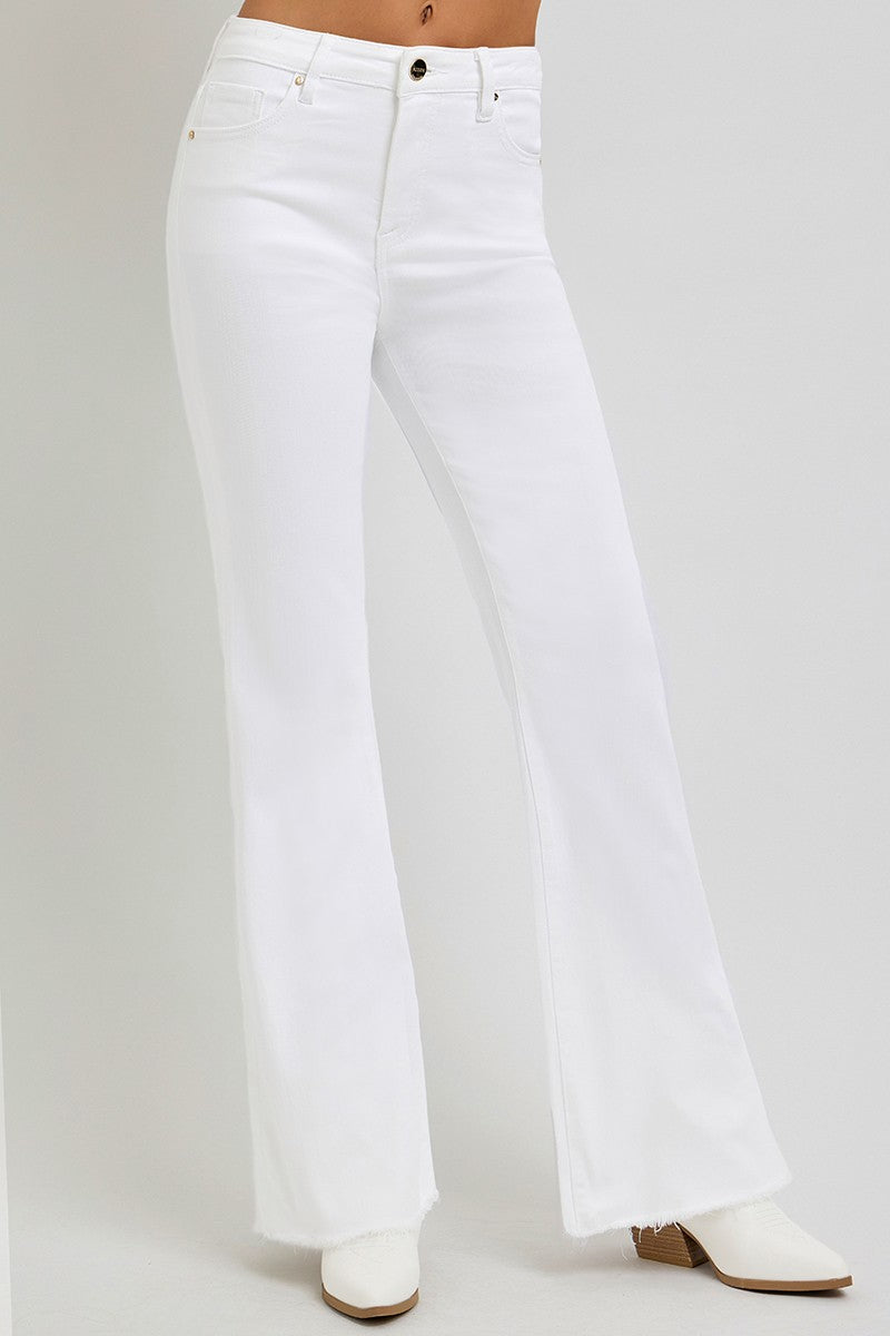 Tummy Control Frayed Hem Jean