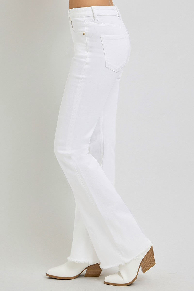 Tummy Control Frayed Hem Jean