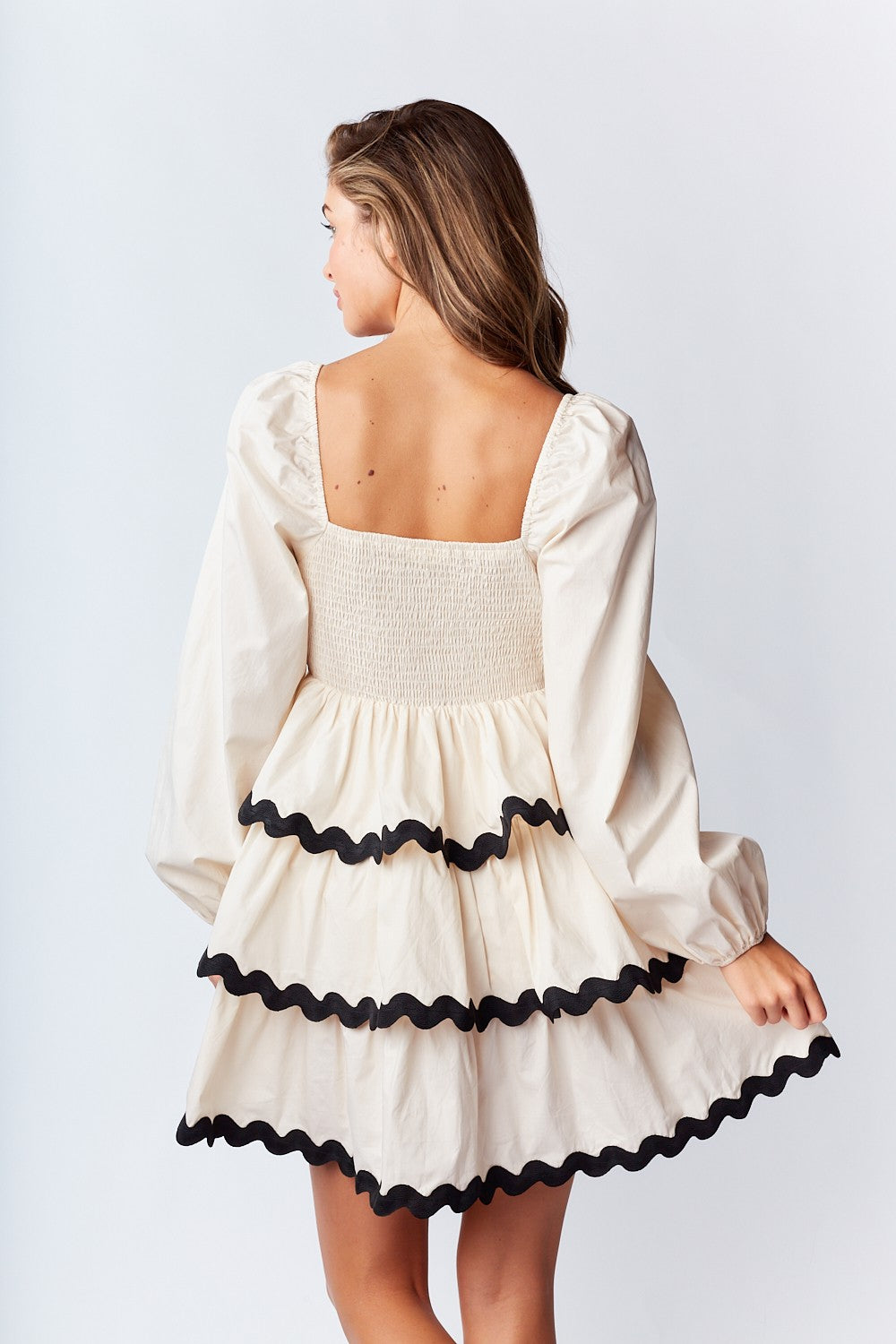 Tiered Dress w/Ribbon
