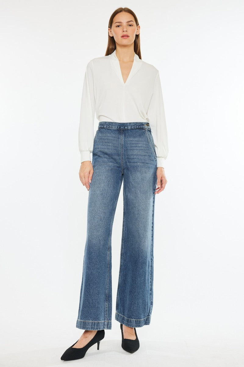 High Rise Wide Leg Jean