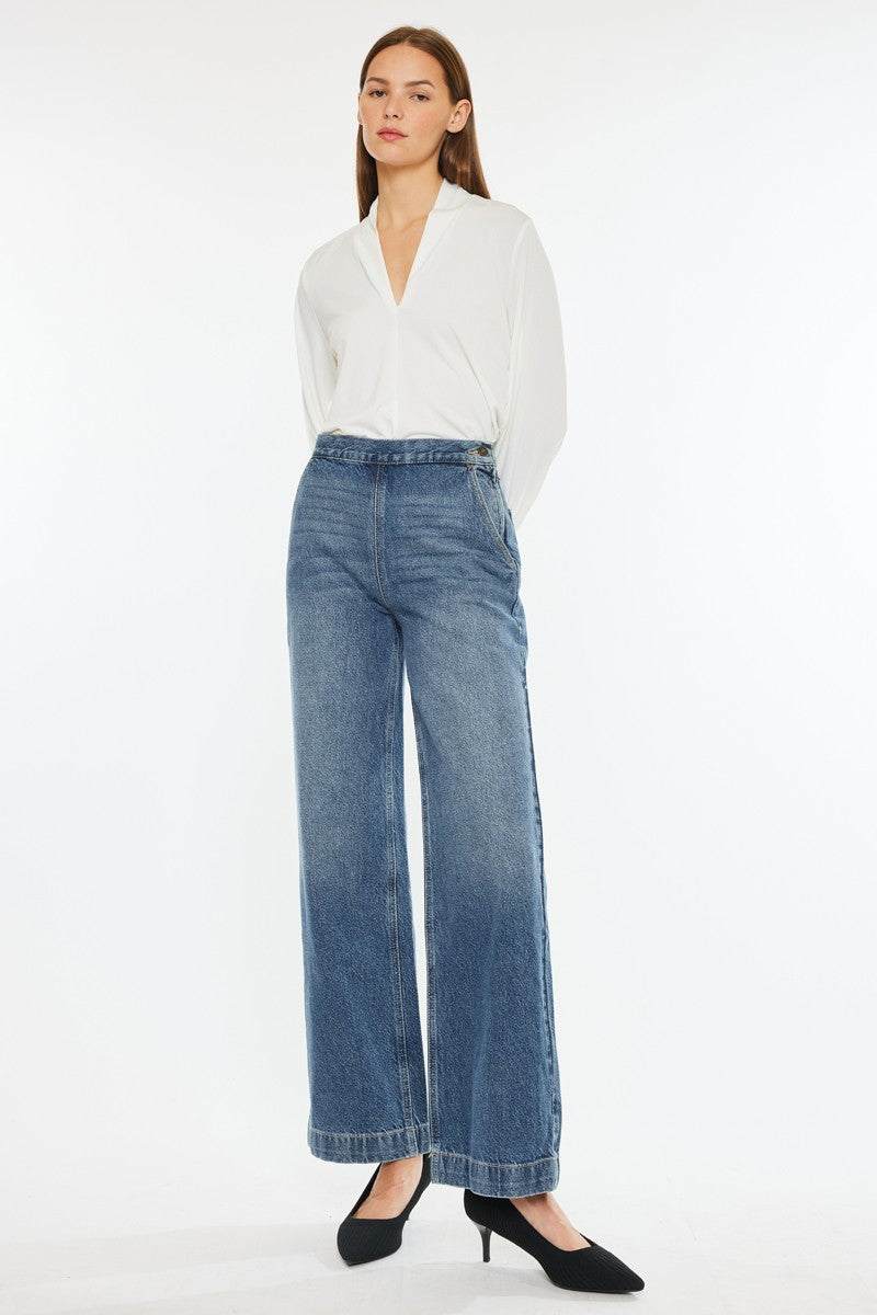 High Rise Wide Leg Jean