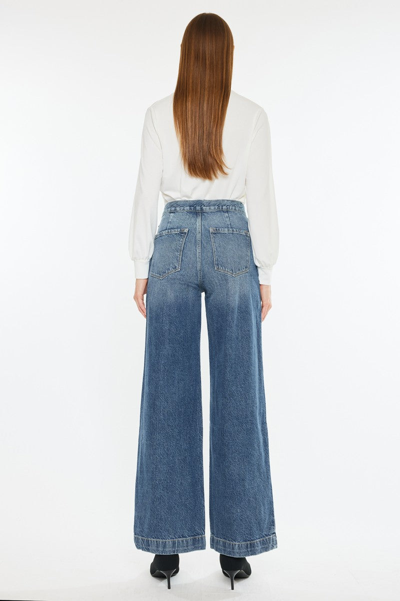 High Rise Wide Leg Jean