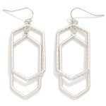 Nesting Hexagon Earrings