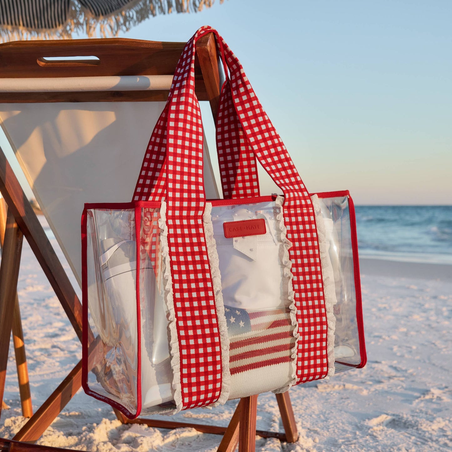 CaseMate Cherry Gingham Jelly Tote