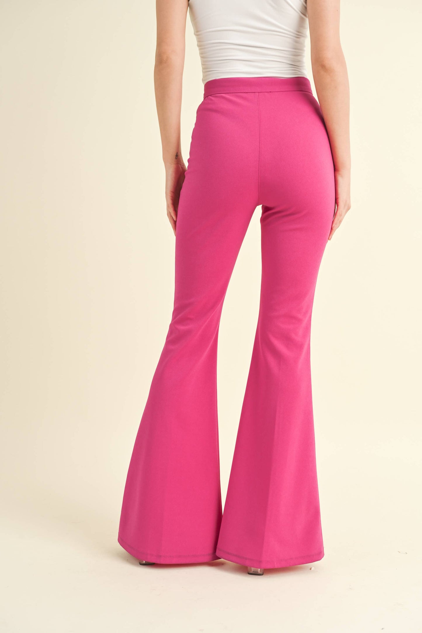 HIGH WAISTED FLARED PANTS