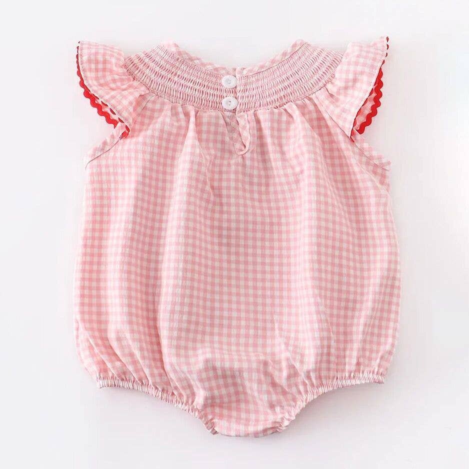Strawberry Smocked Bubble