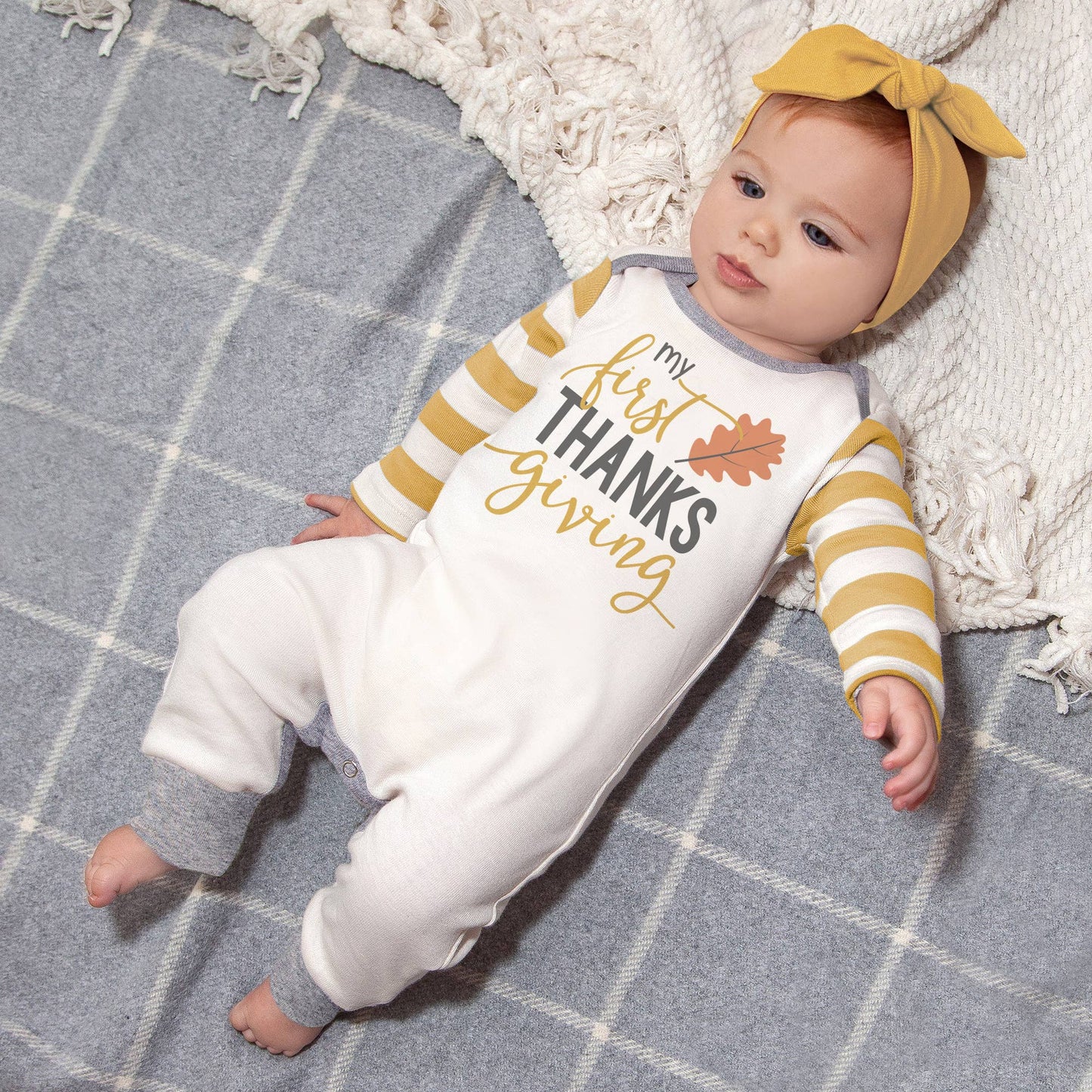 "1st Thanksgiving" Bamboo Romper