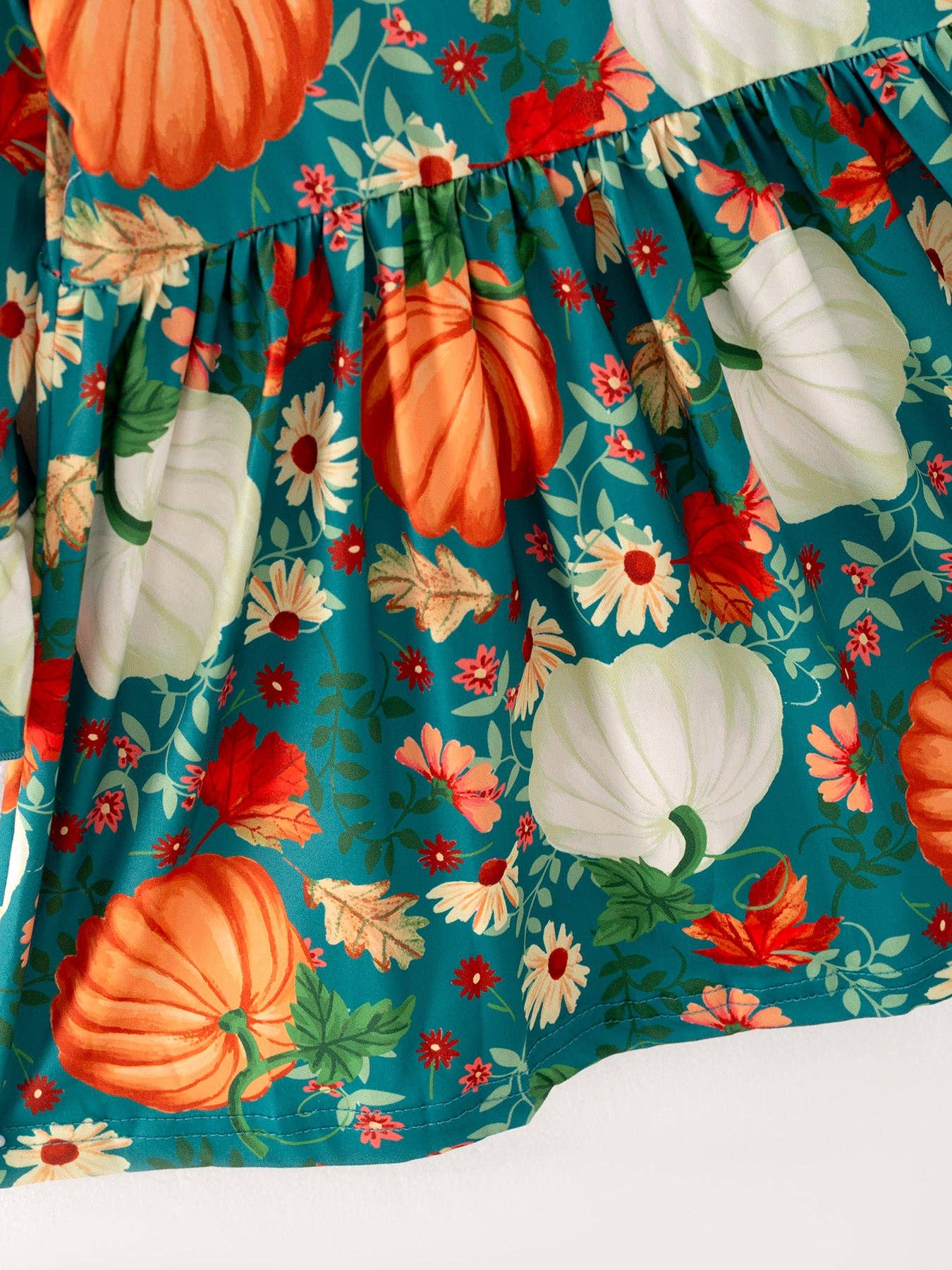 Fall Pumpkin Print Dress