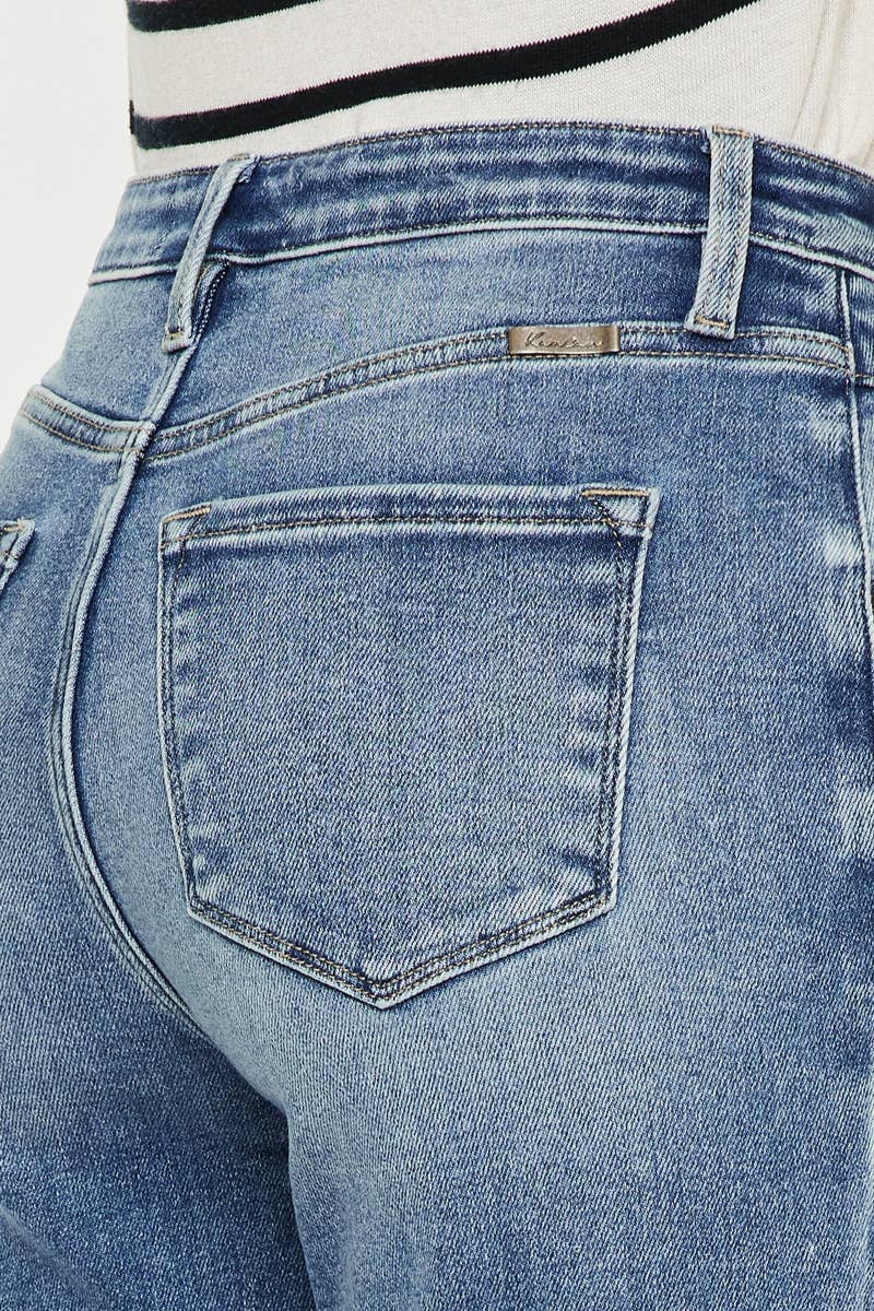 HIGH RISE SLIM STRAIGHT JEANS
