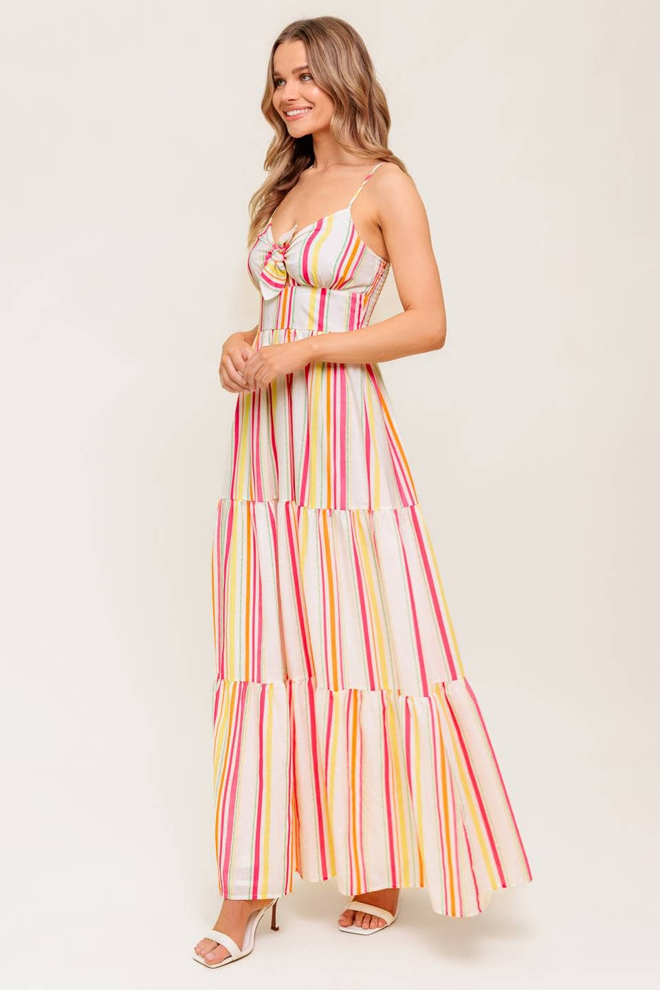 Printed woven maxi dress