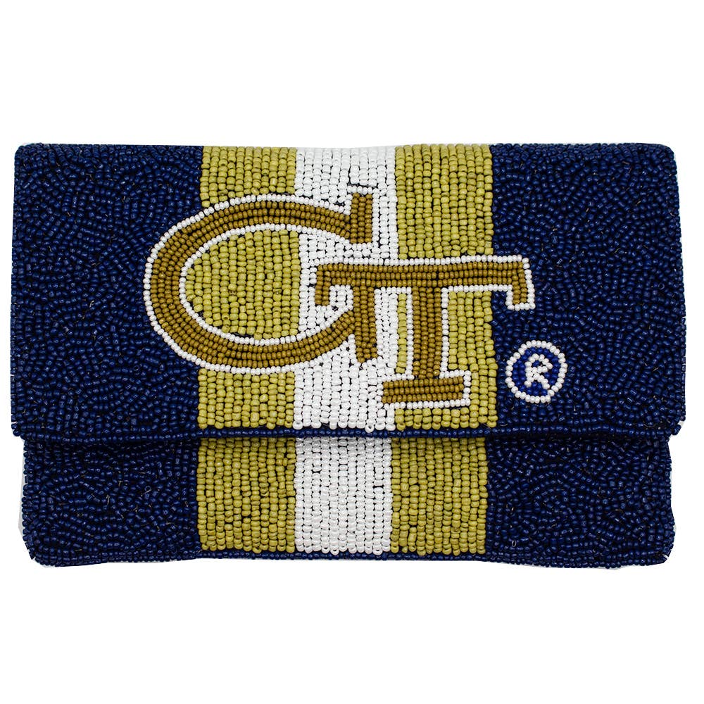 Ga Tech BEADED MINI CROSSBODY