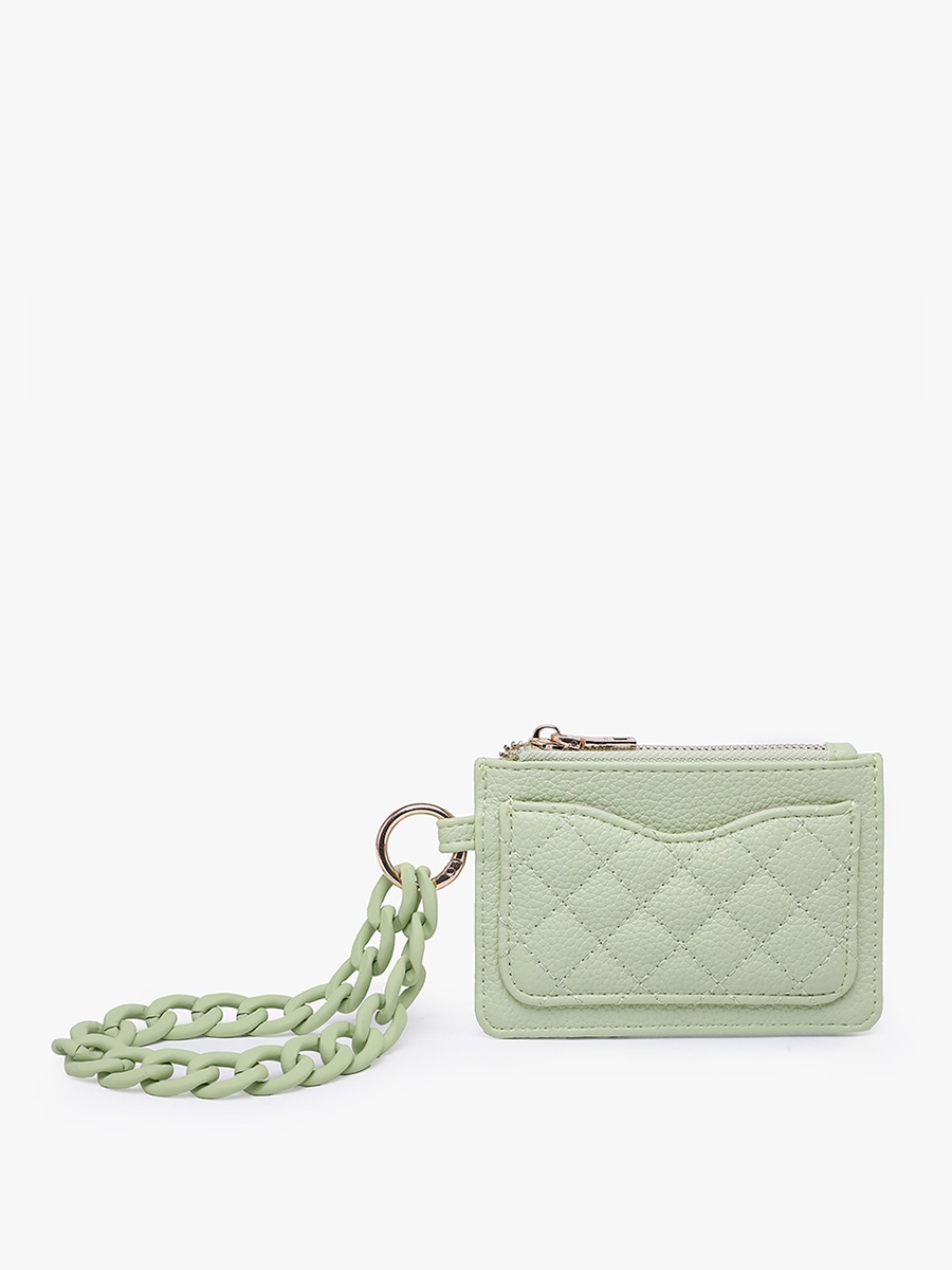 Quilted Wallet w/ Chain Bangle