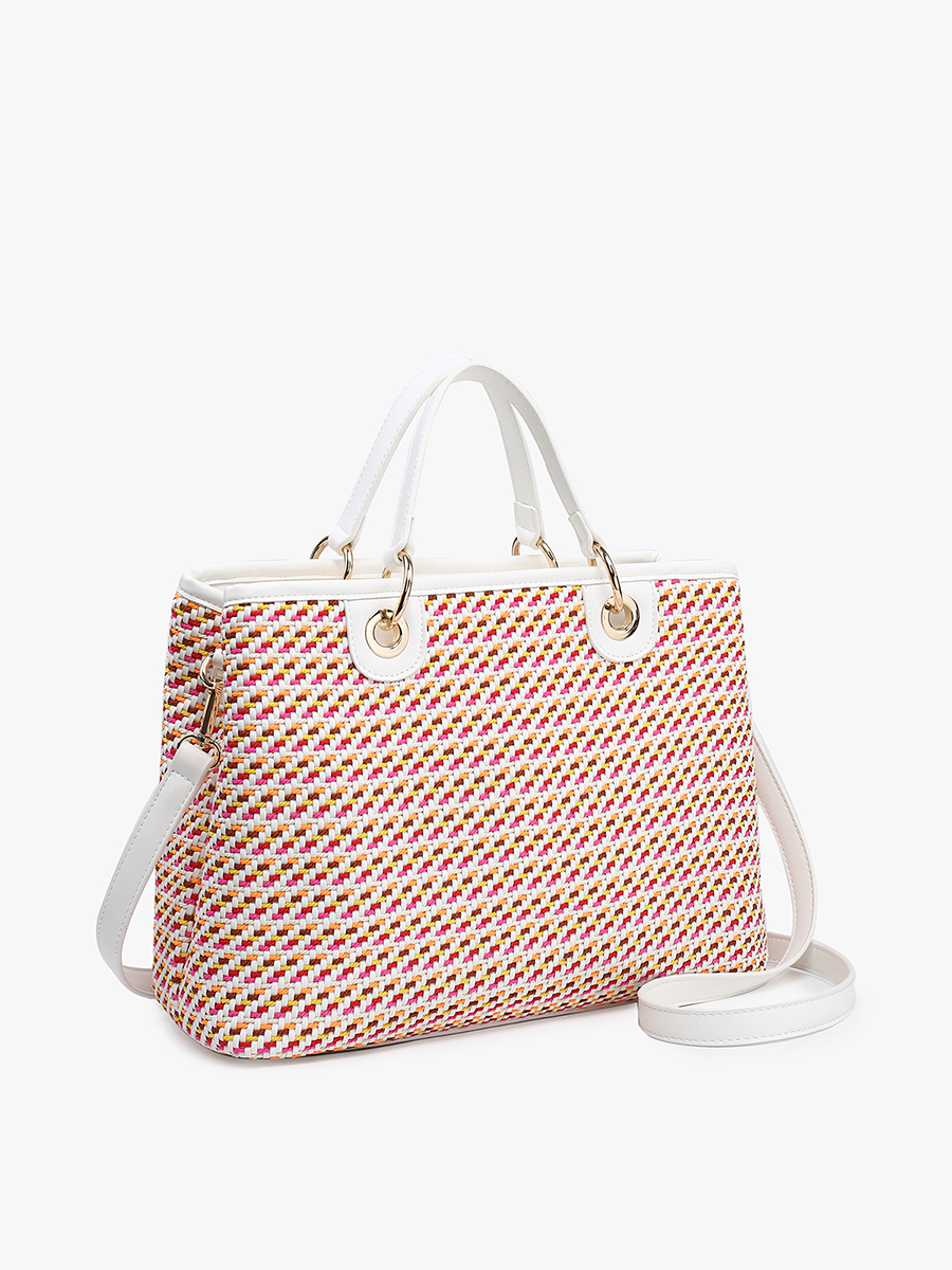 Nancy Woven Striped Tote
