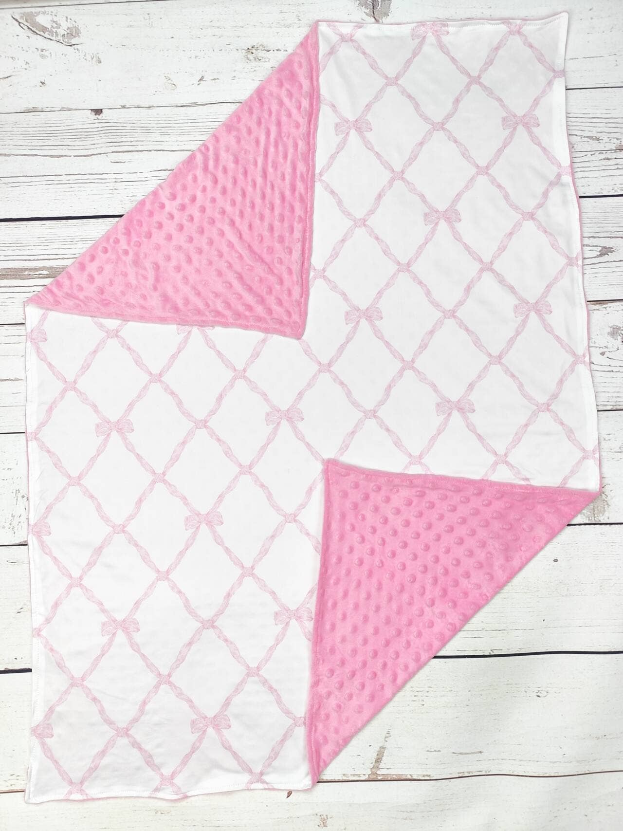 Pink Bow Blanket