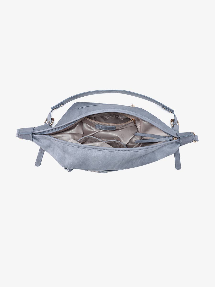 Leigh Distressed Hobo Bag