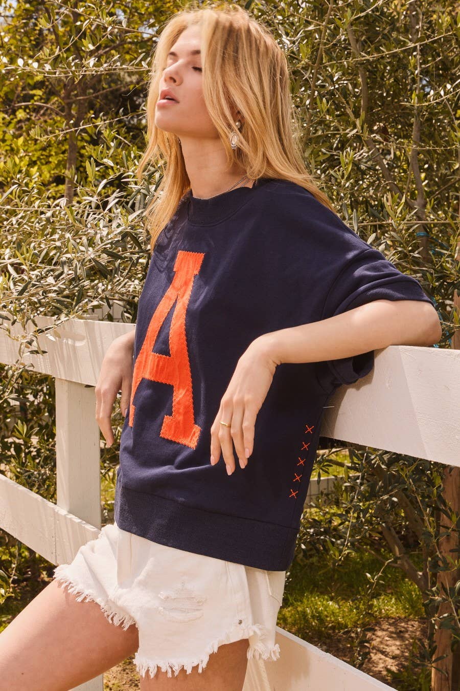 "A" Oversized S/S Sweatshirt