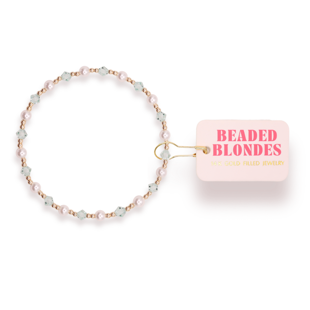Green Pearl June Bracelet