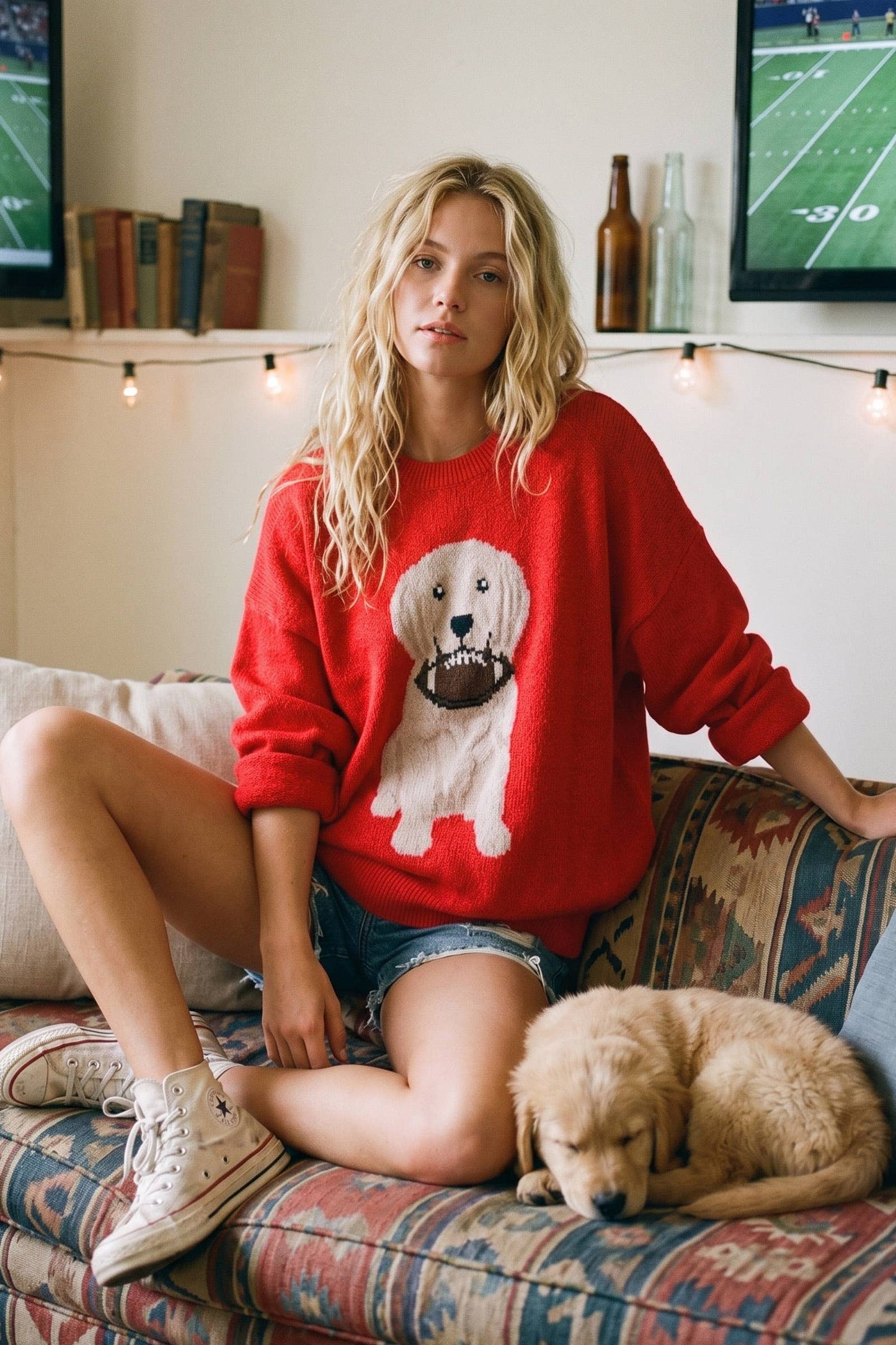 Football Puppy Sweater