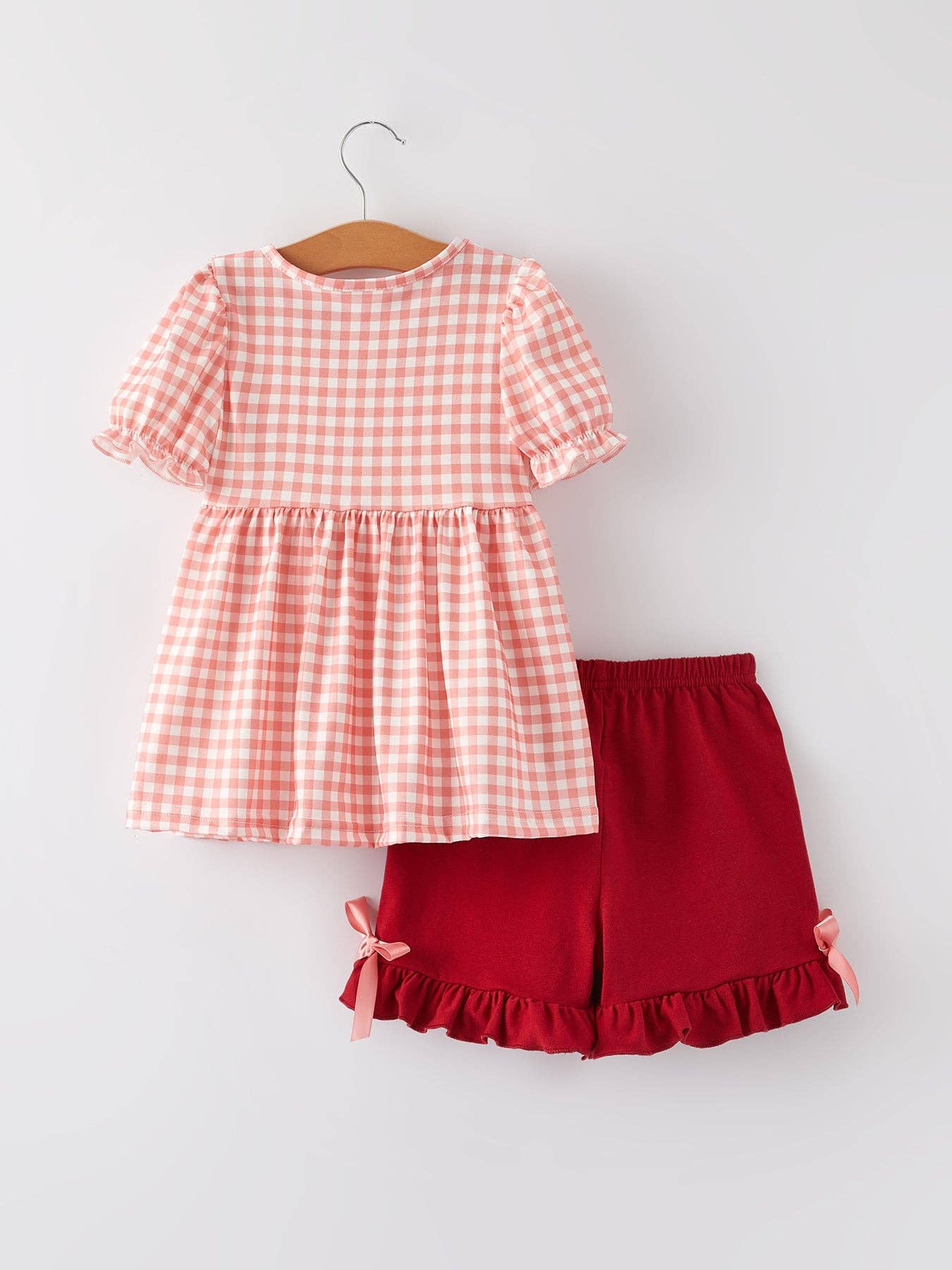 Baseball Bow Smocked Set