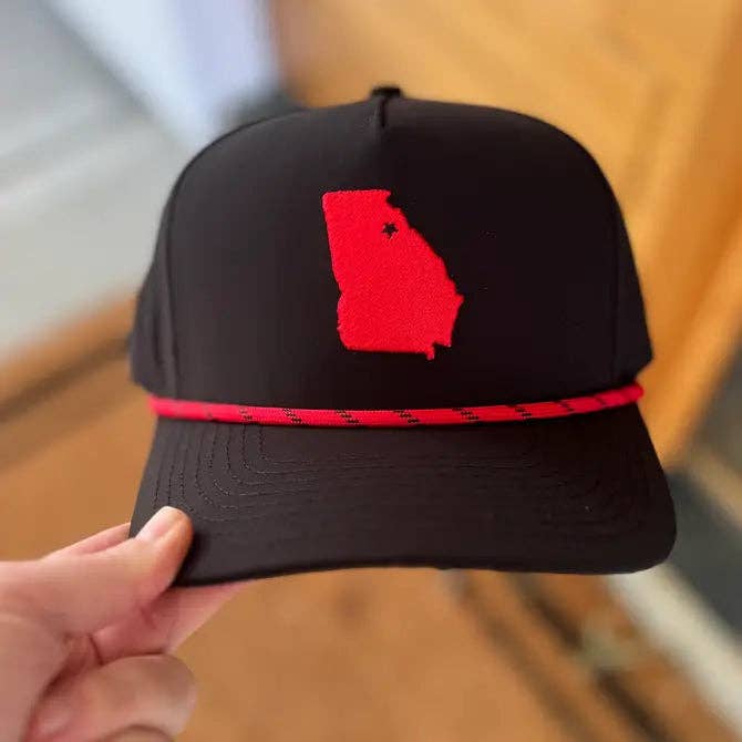 Embroidered GA State Hat