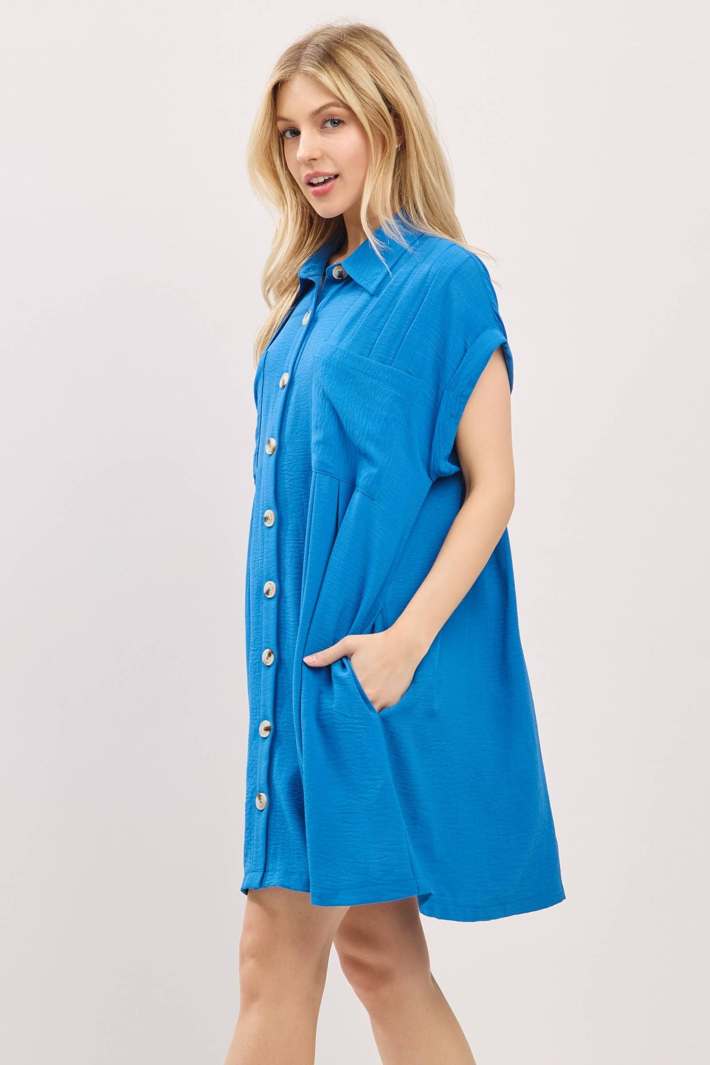 Button Front Shirt Dress