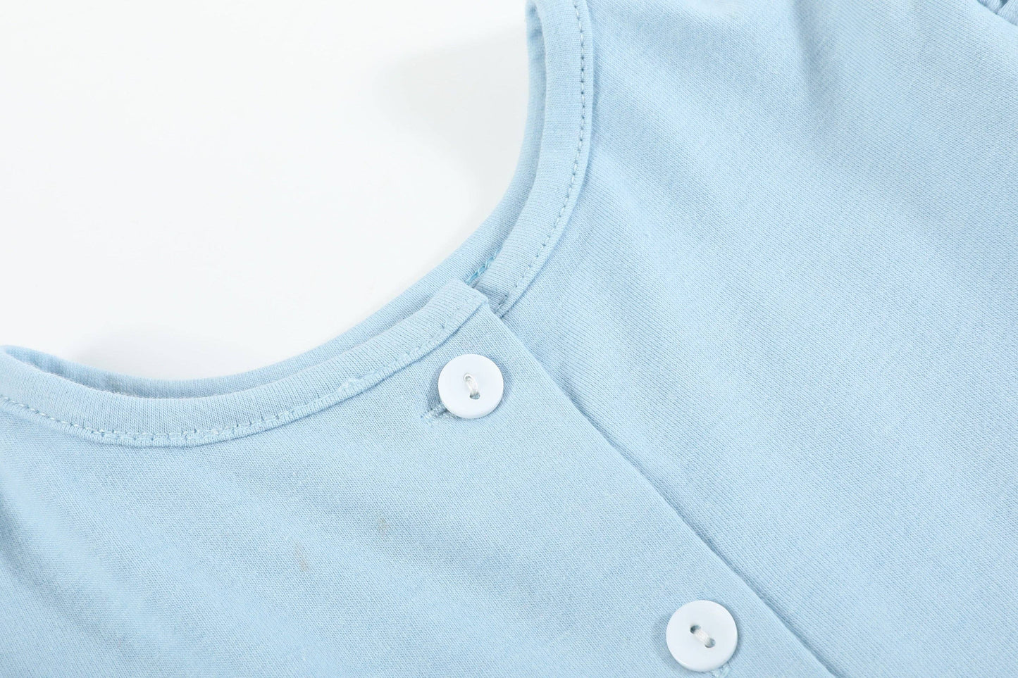 Blue Tree Ruffle Romper