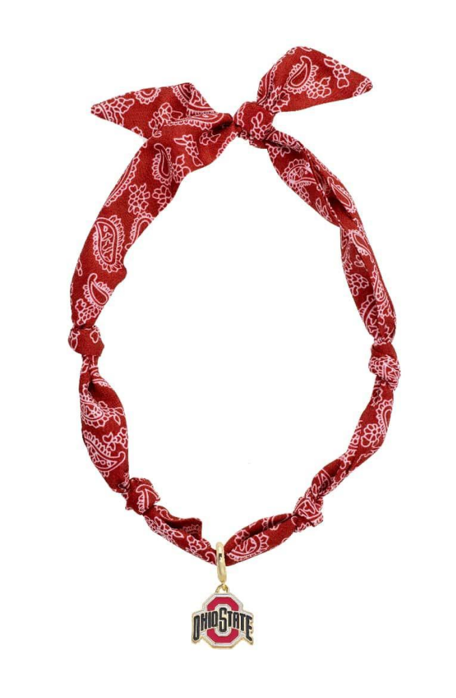 Ohio State Bandana Scarf Necklace