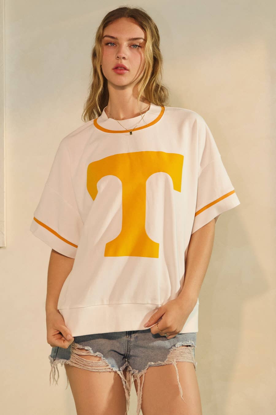 "T" Short Sleeve Sweatshirt
