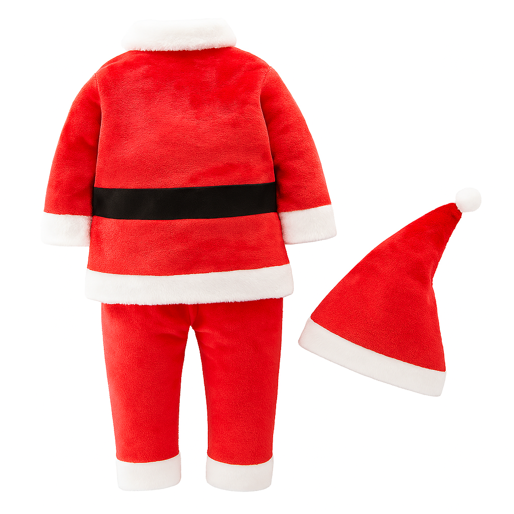 Santa Fleece 3pc Outfit