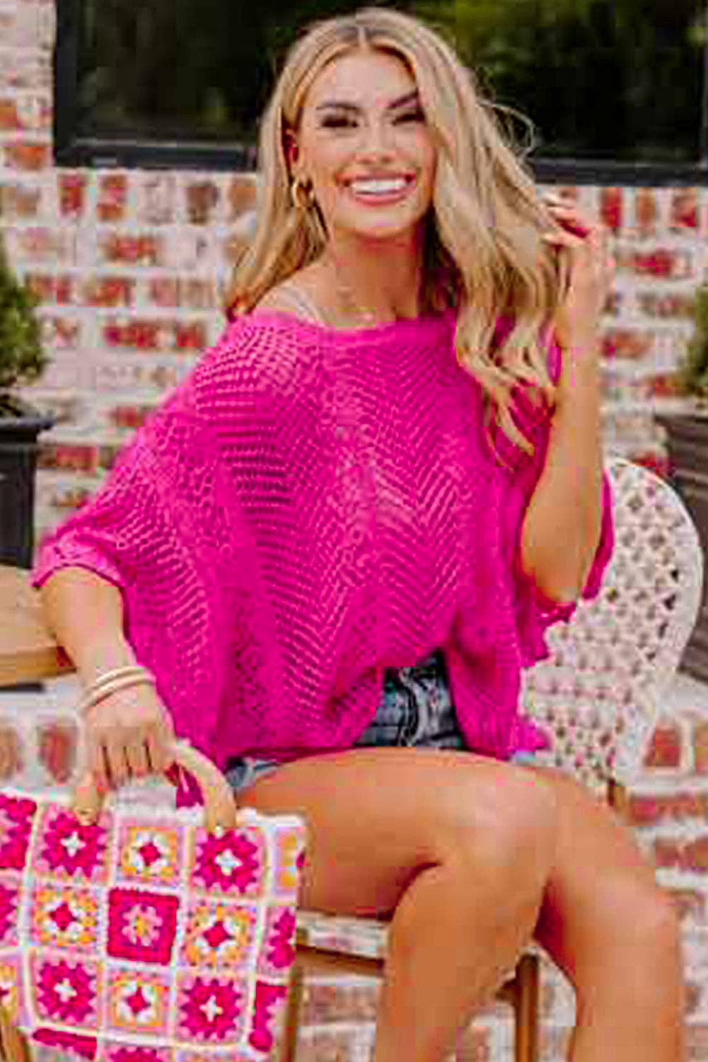 Knit Scallop Edge Top