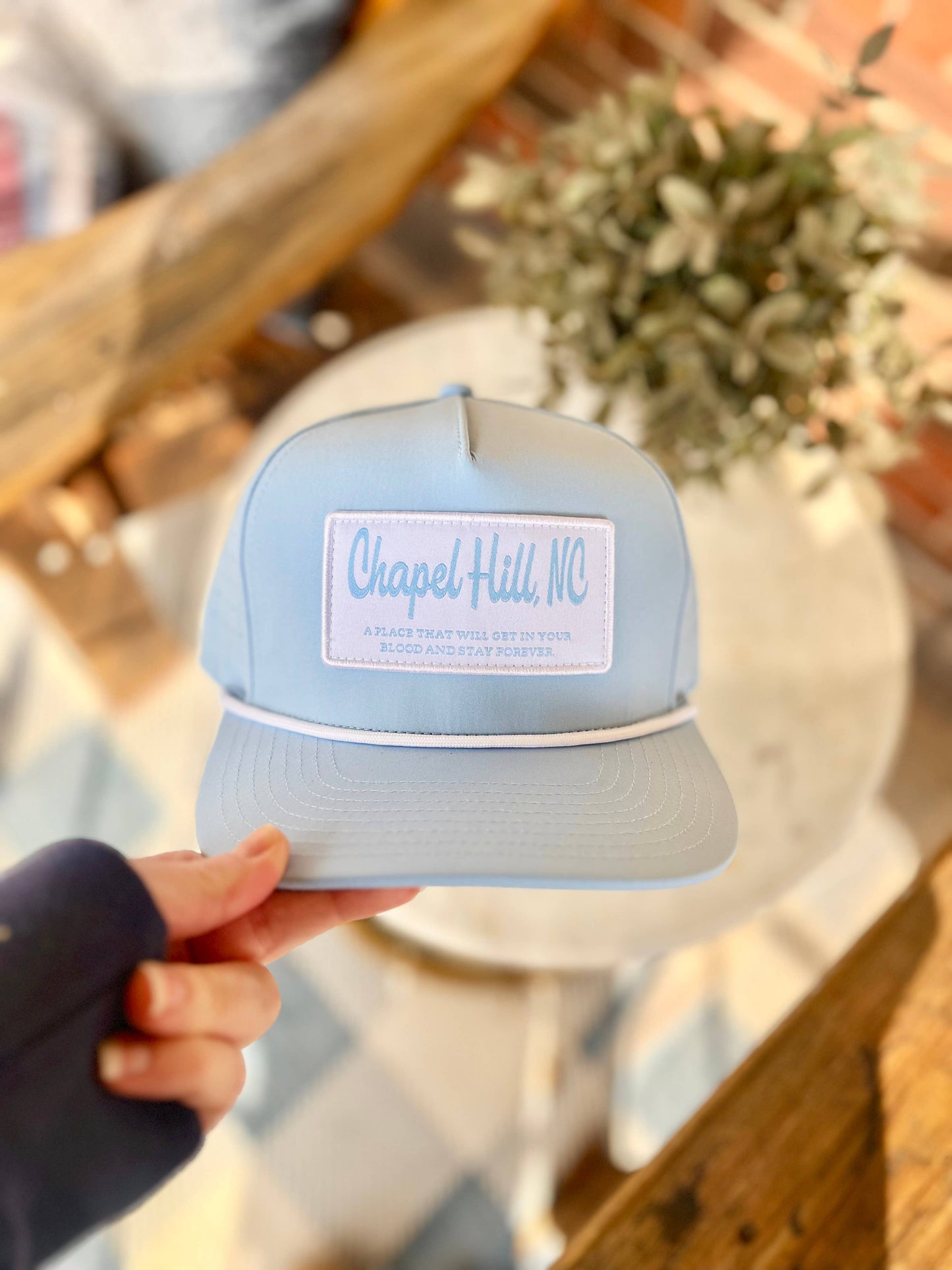 Chapel Hill, NC Patch Hat with Rope