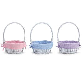 Easter Basket with Monogrammed gingham liner