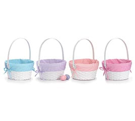 Monogrammed Striped Easter Basket