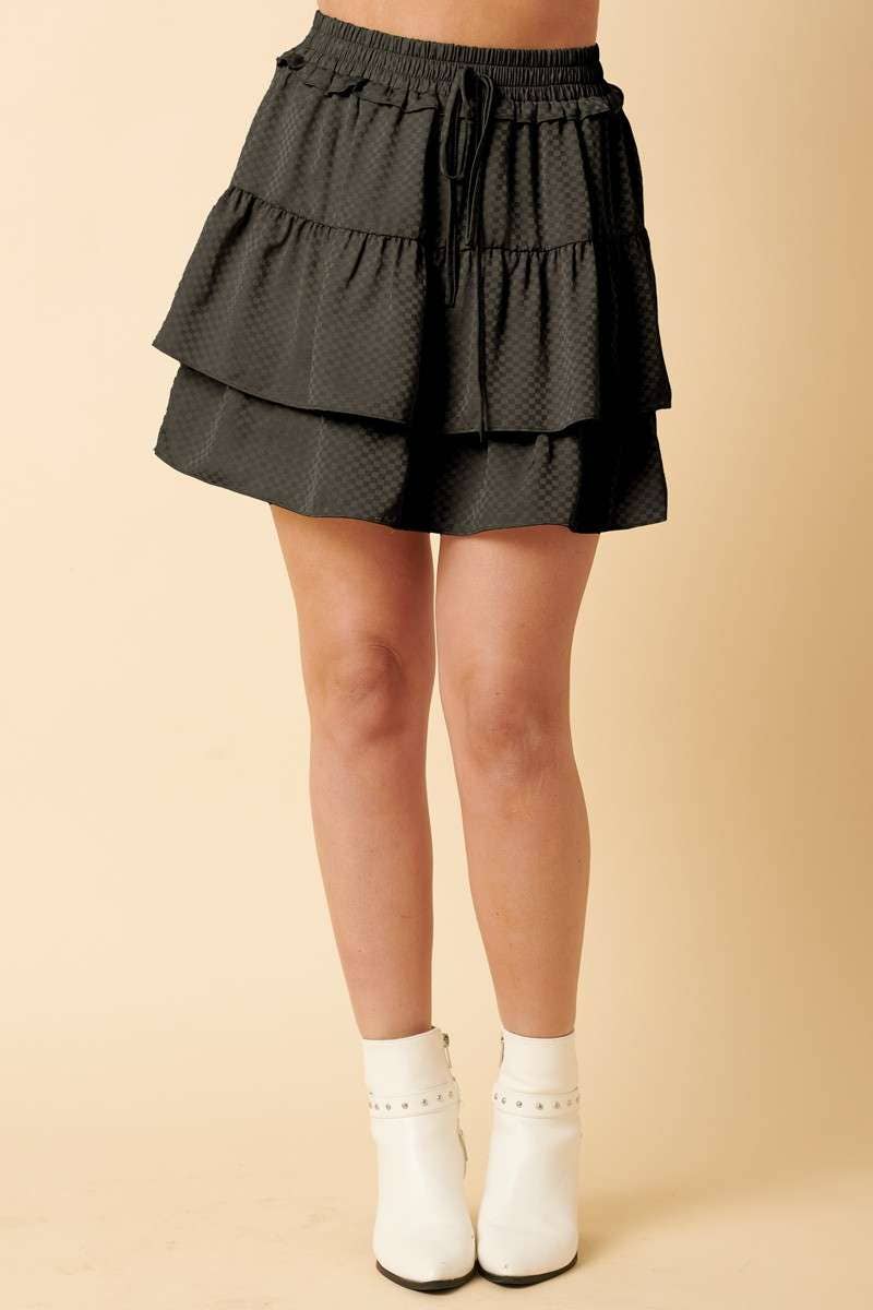 RUFFLE MINI SKIRT